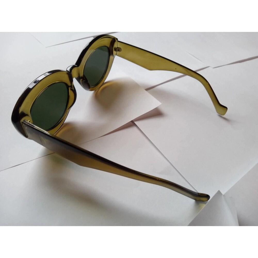 Peta Regardez E5080 Elegant Shades Olive Cat Sunglasses Fashion EyeWear